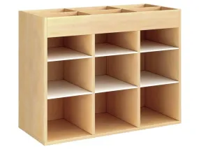 MEUBLE MÉLAMINÉ H: 81 cm - L: 105 cm 6 étagères